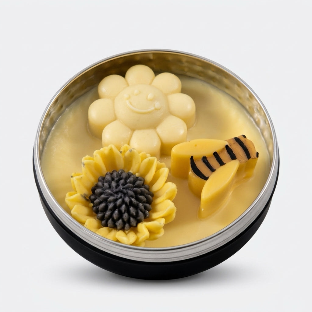 Zomerse terrasschaal met citronella