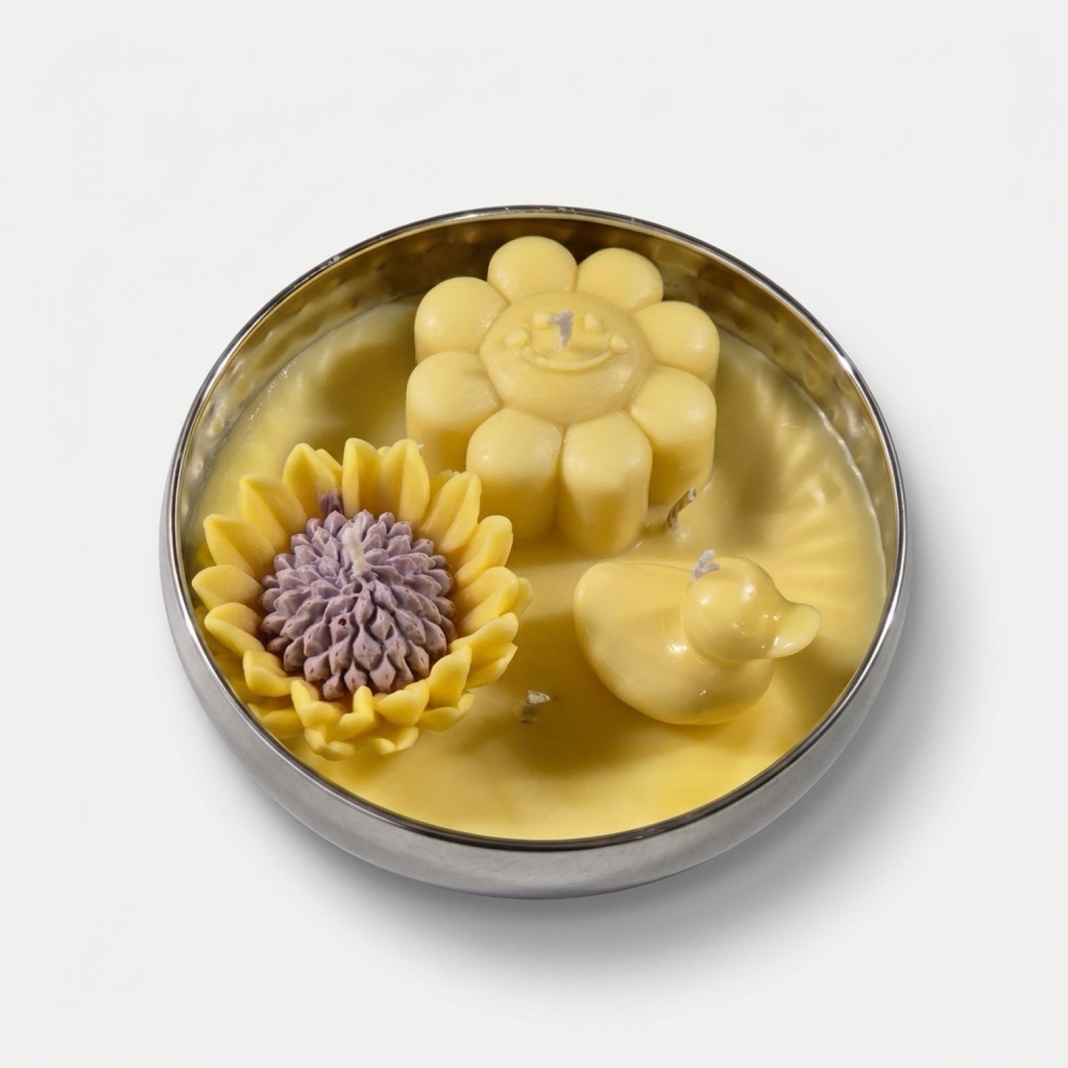 Zomerse terrasschaal met citronella