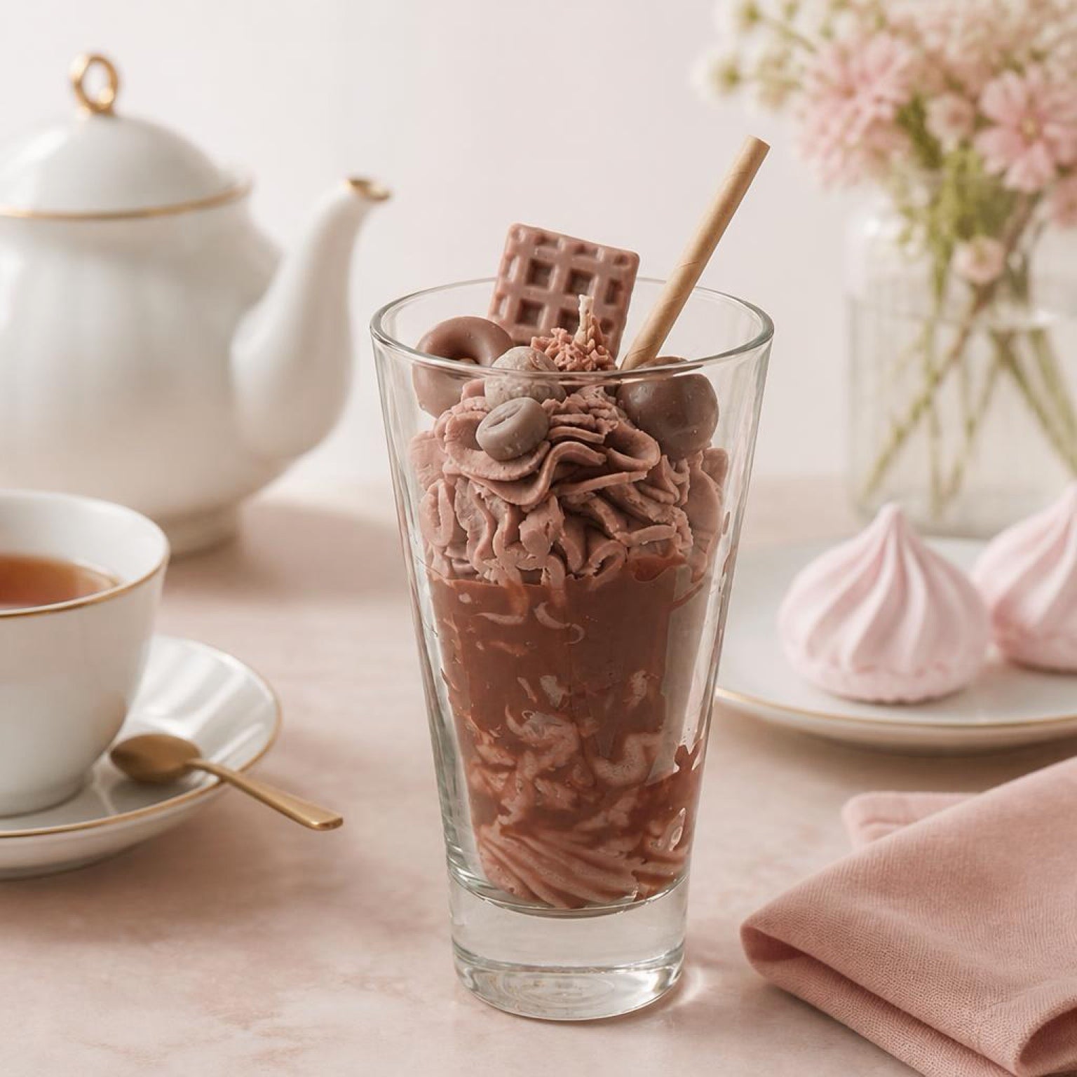 Tea Time Chocolade milkshake