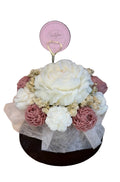 Bouquet Candle in schotel en kop