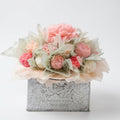Bouquet Candle in metalen handtas