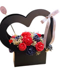 Bouquet Candle in zwart hart